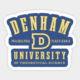 Denham University Sticker